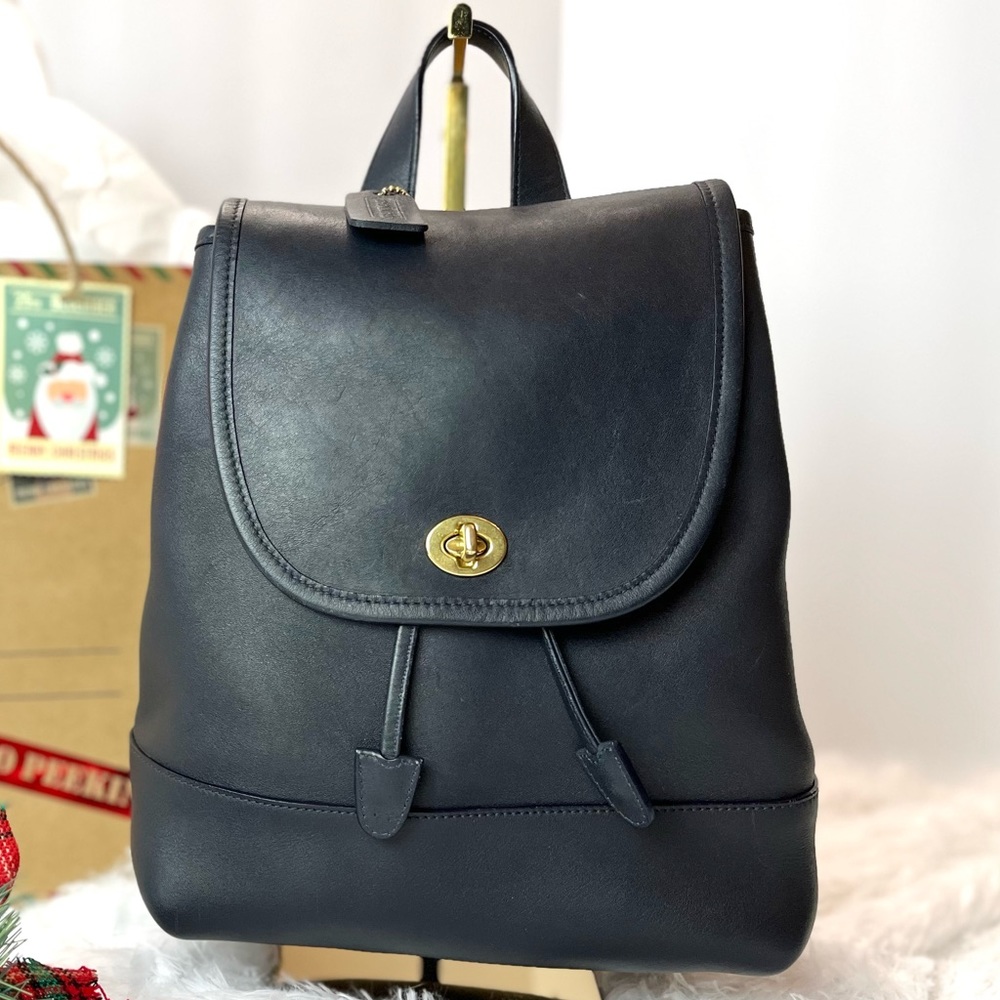 Vintage Coach 💙 Large Daypack, Navy No. 9791